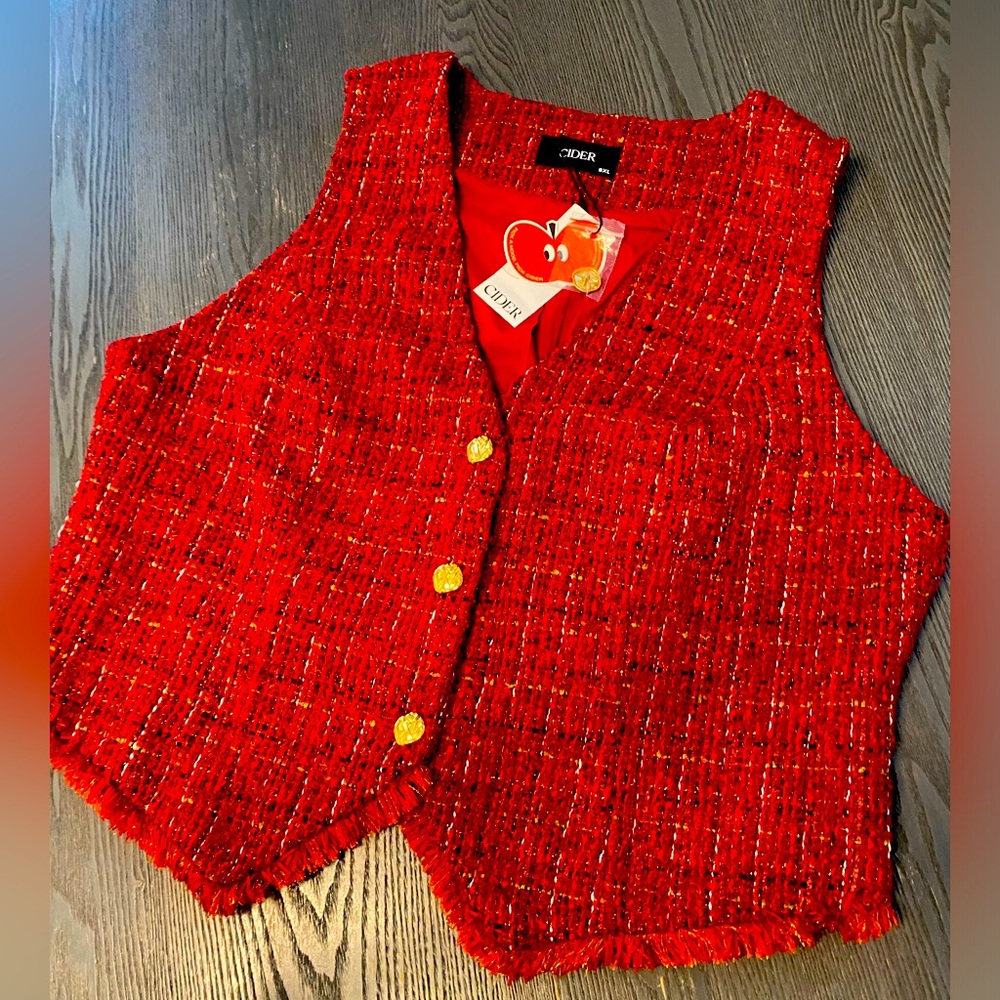 Cider Tweed Vest